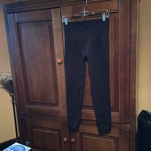 Spanx leggings black full length size 1x